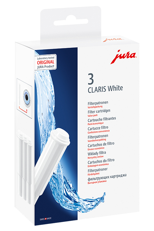 3 Stück Jura Filterpatrone Claris WHITE